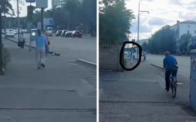 Павлодарда көшеде әйел адам жасөспірім қызды соққыға жыққан (ВИДЕО)