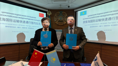 Қазақстан мен Қытай кәсіпорындары Транскаспий халықаралық  көлік бағытын дамытады