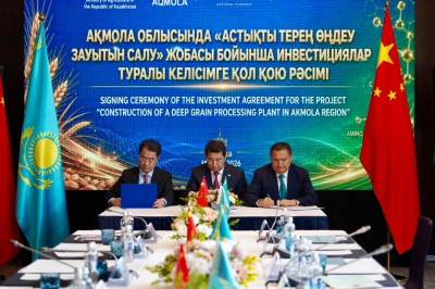 Ақмолада астықты терең өңдейтін зауыт салынады