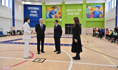 Президент Инклюзивті спорт орталығына барды