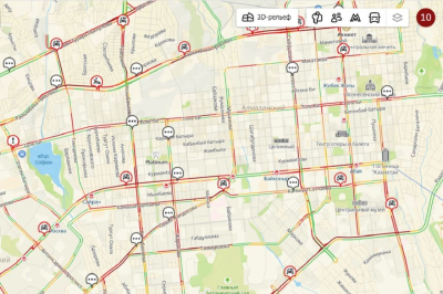 Алматы көшелерінде 10 балдық көлік кептелісі тіркелді