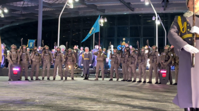 Бауыржан Момышұлының мерейтойына орай плац-концерт өтті