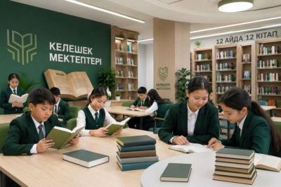 "Келешек мектептерінде" "12 айда 12 кітап" жобасы басталады