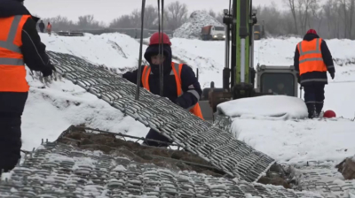 Жайық жағалауын бекіту басталды