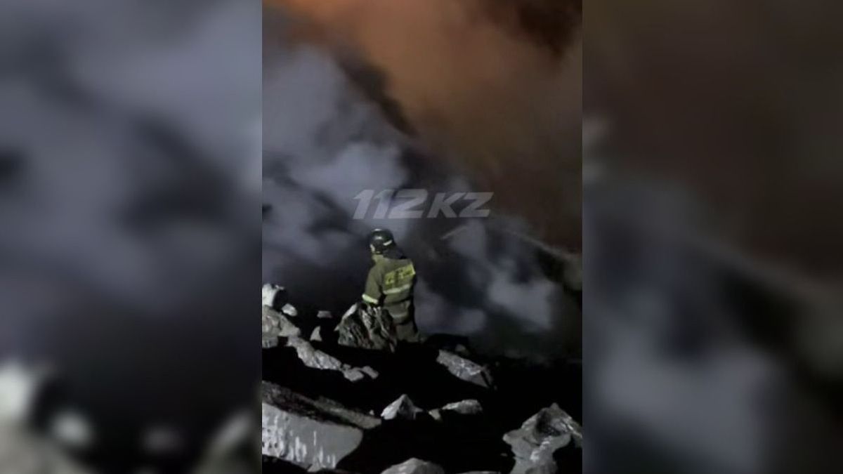 Ұлытаудағы қоқыс полигонында өрт шықты (видео)