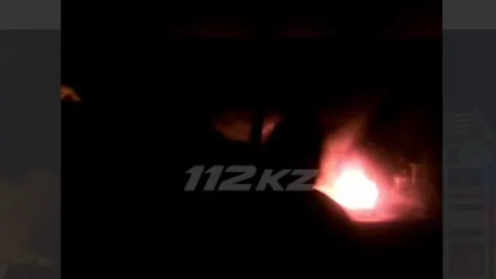 Сәтбаев қаласында асфальт зауытында өрт болды