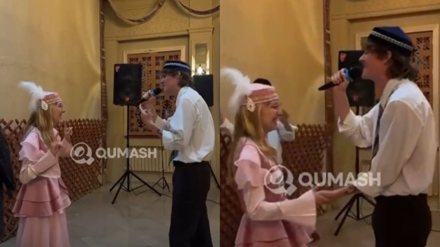 Америкалық жігіт қазақи той жасап, қазақша ән шырқады (ВИДЕО)