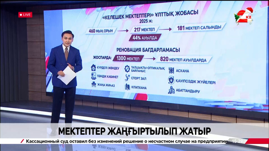 Елімізде мектептер жаңғыртылып жатыр