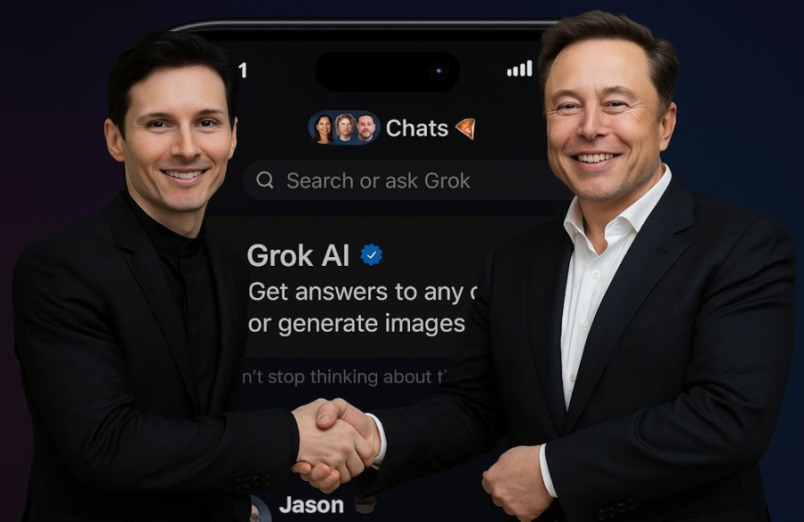 Дуров пен Маск бірікті: Grok чат-боты барлық Telegram қолданушыларына қолжетімді болады